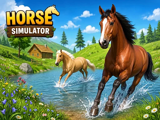 Wild Horse Simulator Racing Games - 7622