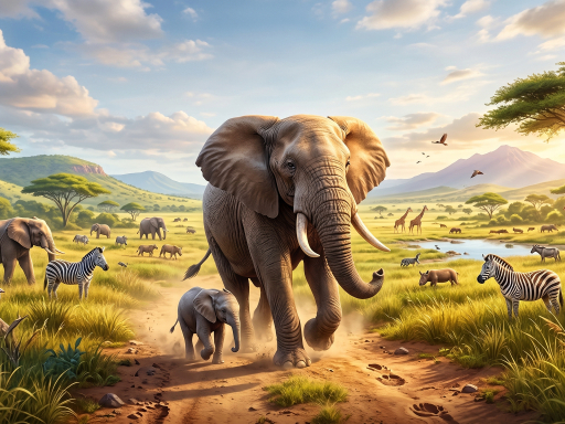 Zoo Elephant Simulator City Attack - 7622