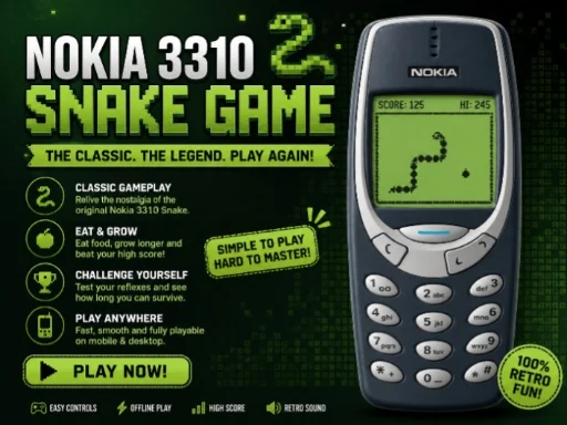 Nokia 3310 Snack Game - 7622