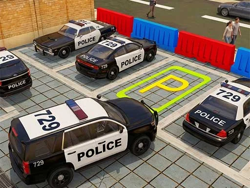 3D Police Car Parking - 7622